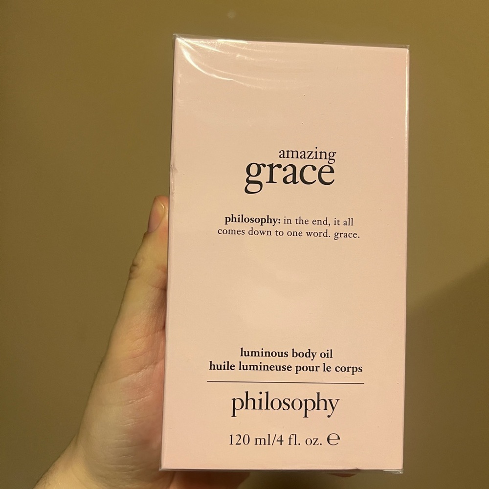 Philosophy AMAZING GRACE luminous body oil NIB 4 floz